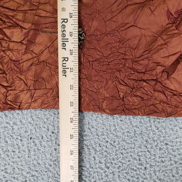 VINTAGE Joseph Ribkoff Jacket Womens 10 Orange Solid Casual Dress Suit‎ Coat New - Picture 7 of 11